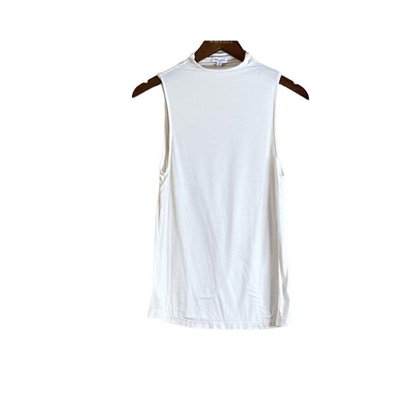 Splendid Women's Mock Neck Oversized Sleeveless Soft Tank Off White - Picture 3 of 8